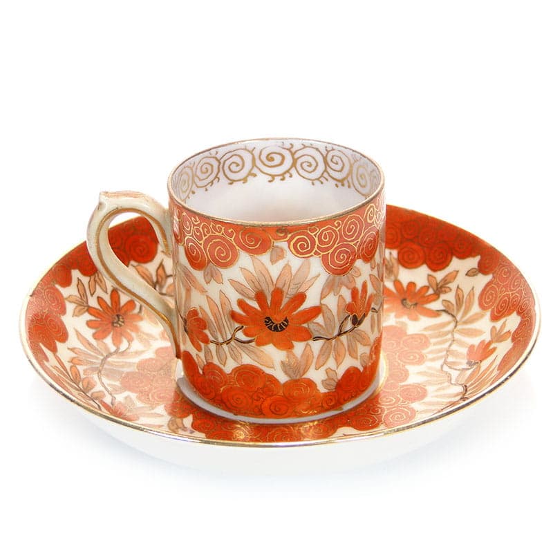 Filiżanka do mokki Biedermeier, multikolor, porcelana, Austria, XIX w. - 180010