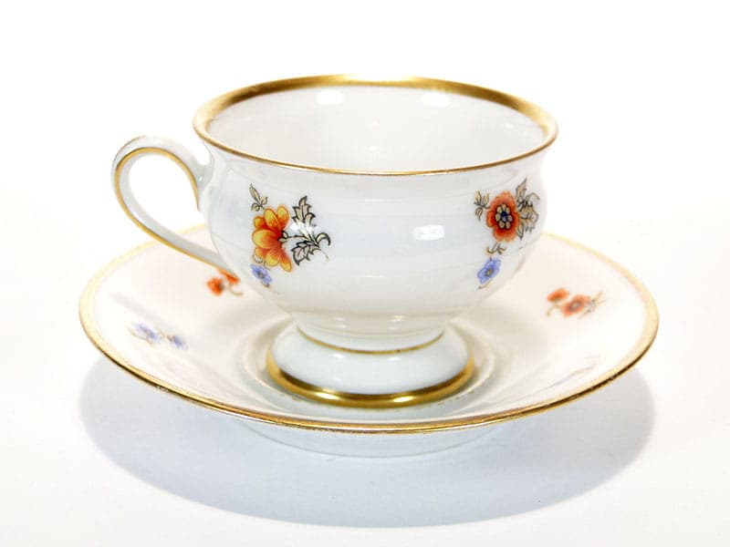 Filiżanka do czekolady Biedermeier, porcelana Ivory White, Dania, początek XX w. - 180081