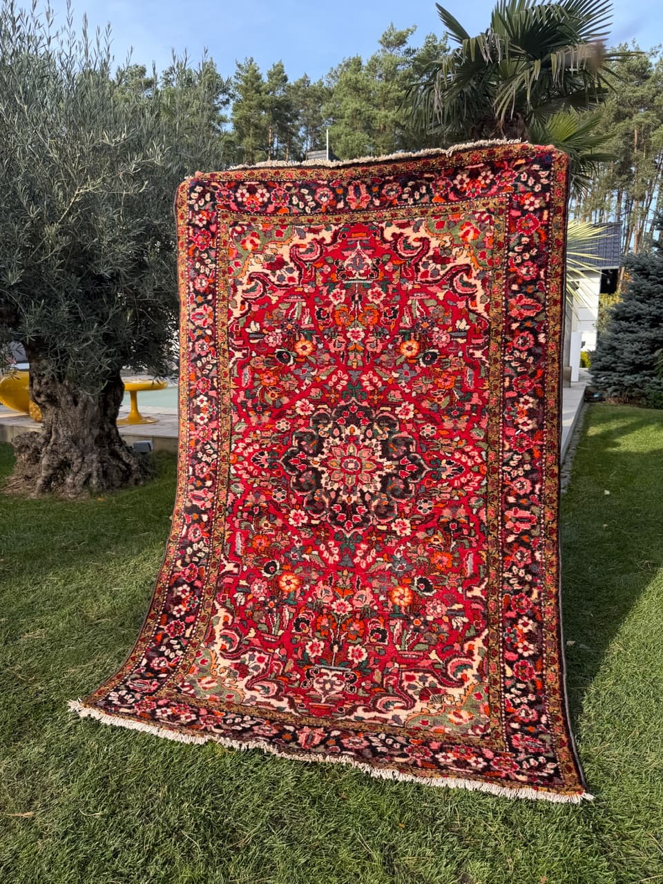 Dywan perski Lilian Hamadan, multikolor, wełna, Iran, lata 90. - 180129