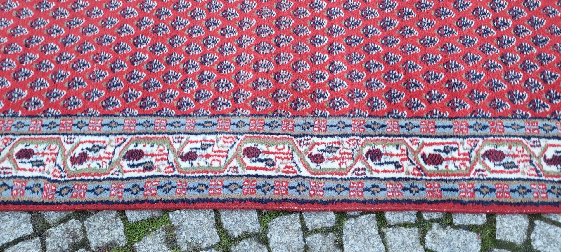 Runner Indo-Mir Sarouk, 75x280 cm, red wool, India, 1920s. - 180317