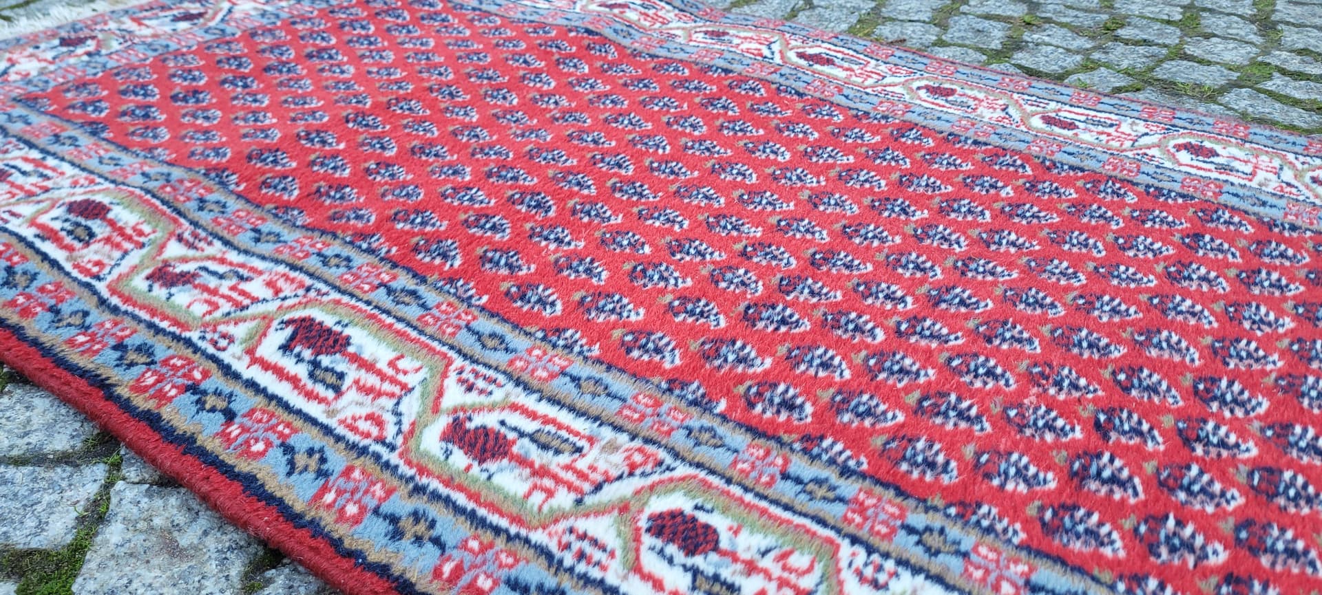 Runner Indo-Mir Sarouk, 75x280 cm, red wool, India, 1920s. - 180313