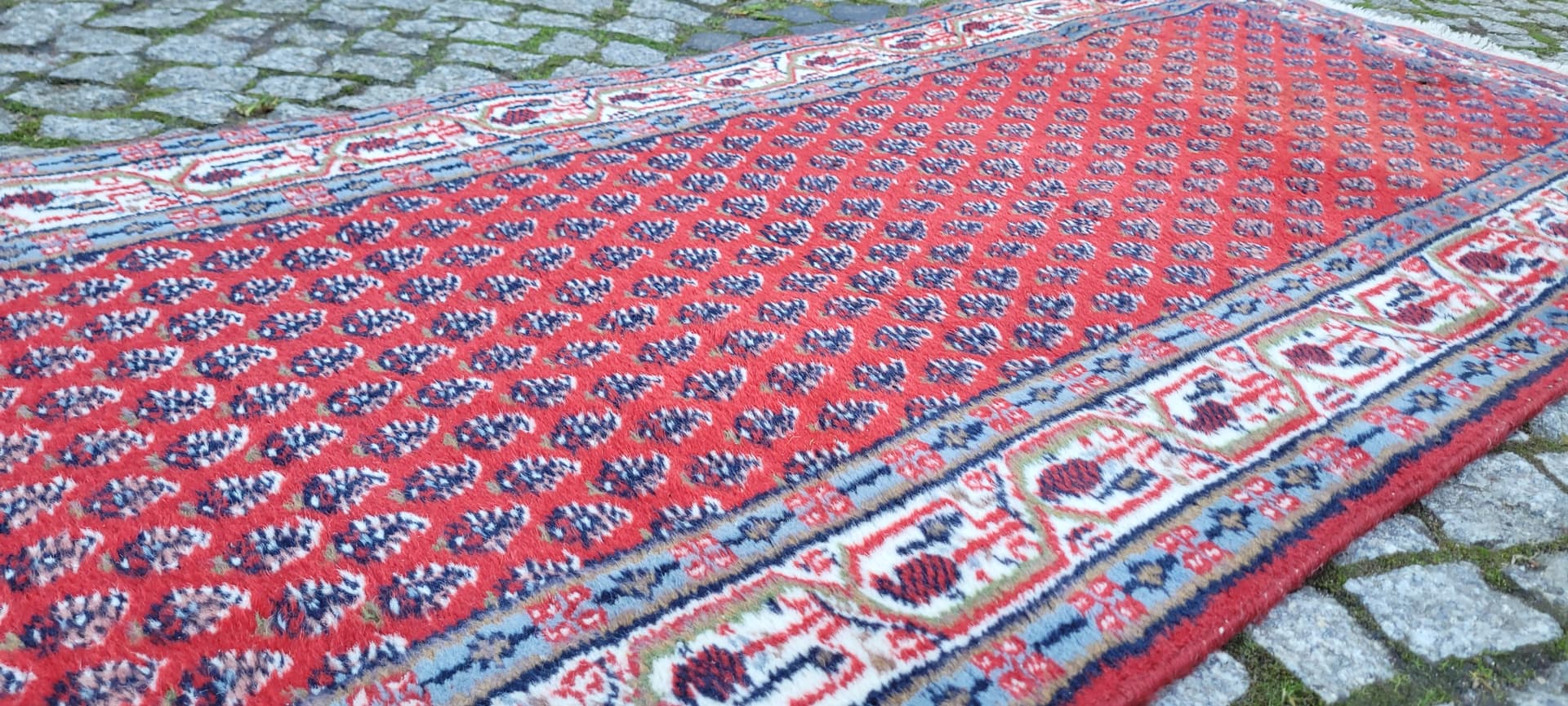 Runner Indo-Mir Sarouk, 75x280 cm, red wool, India, 1920s. - 180310