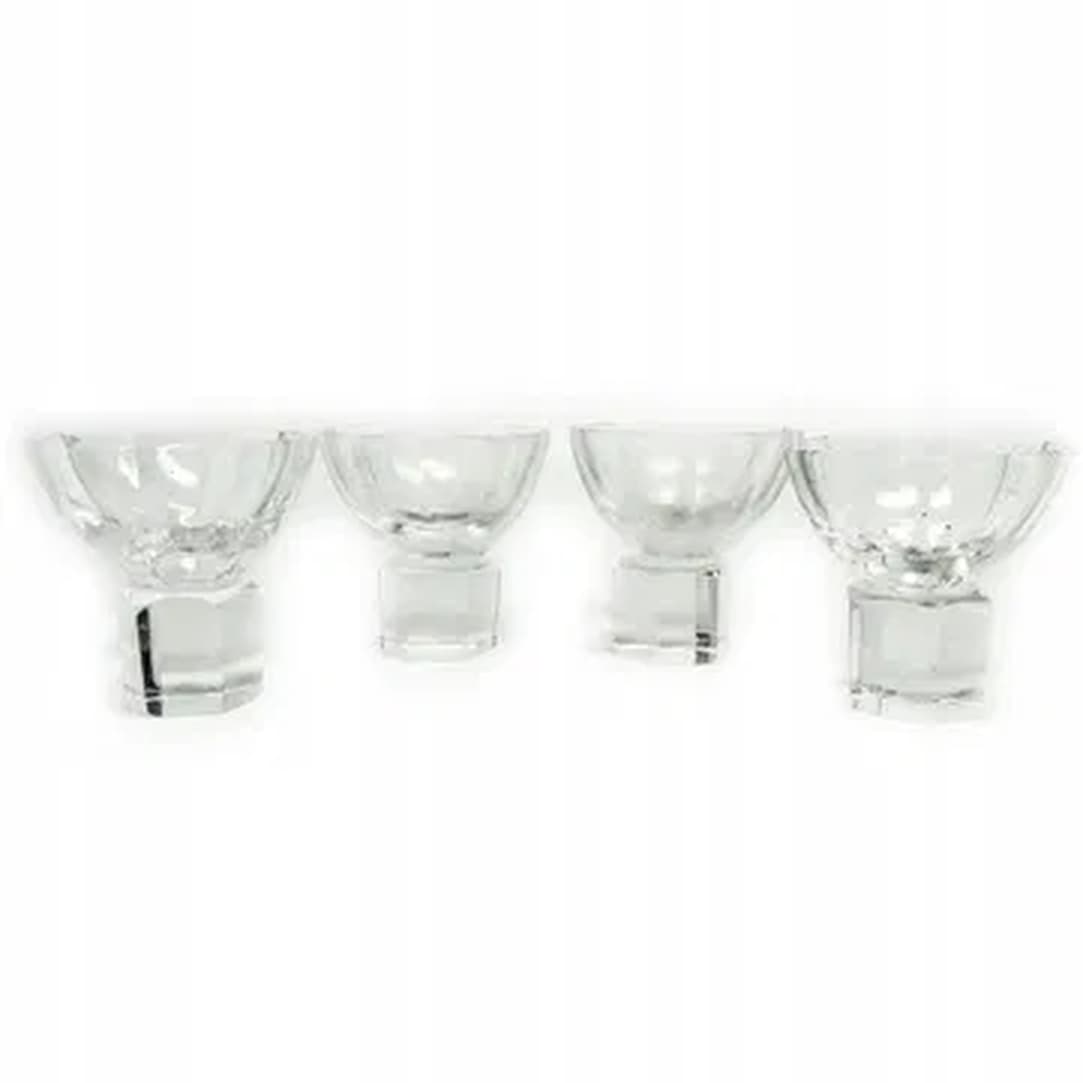 Komplet kieliszków, modernizm, kryształ, Niemcy, lata 50.