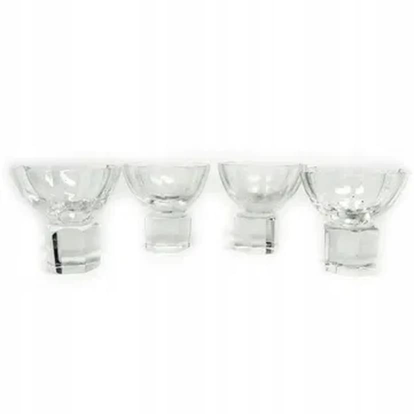 Komplet kieliszków, modernizm, kryształ, Niemcy, lata 50.