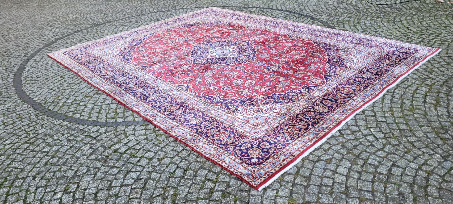 Rug Keshan, 295x385 cm, red, wool, Iran, early 20th c. - 180384