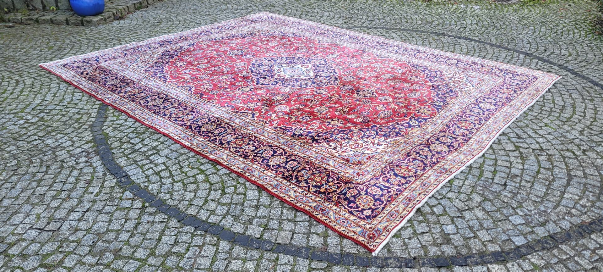 Rug Keshan, 295x385 cm, red, wool, Iran, early 20th c. - 180382