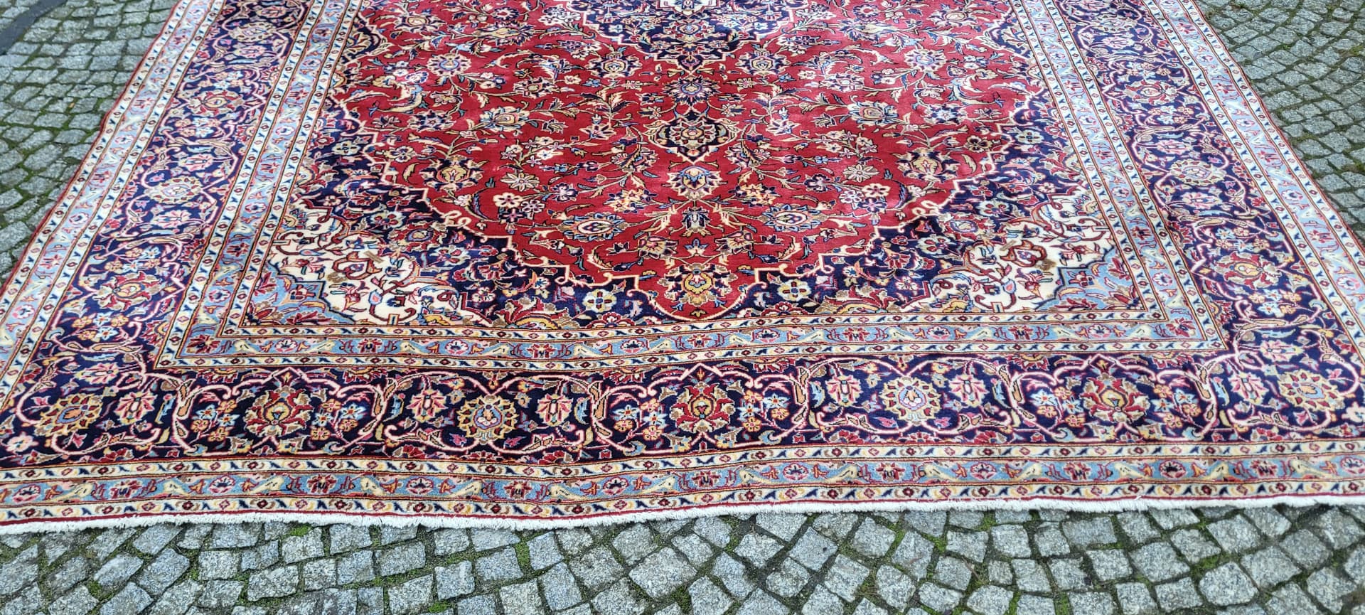 Rug Keshan, 295x385 cm, red, wool, Iran, early 20th c. - 180385