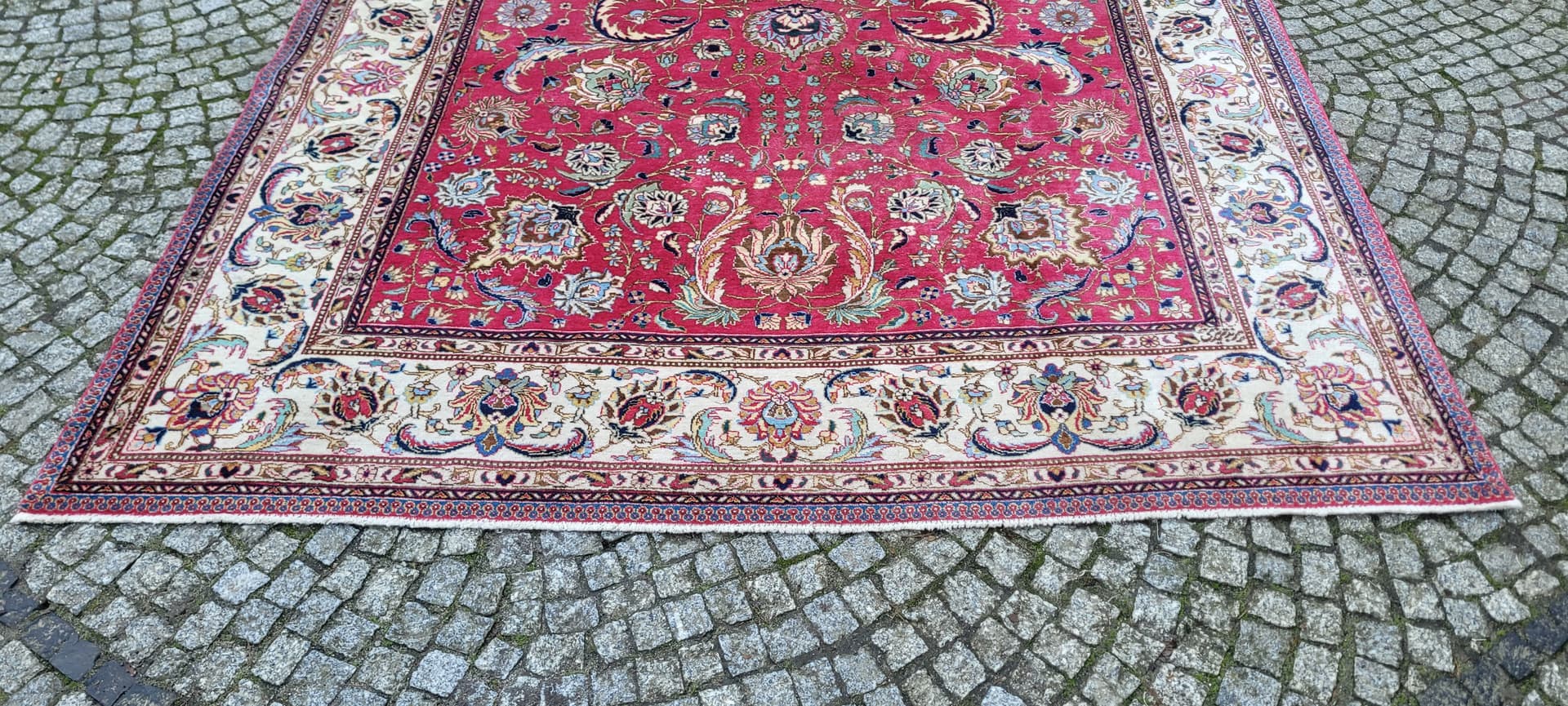 Dywan Tebriz, 240x345 cm, multikolor, wełna, Iran, początek XX w. - 180410