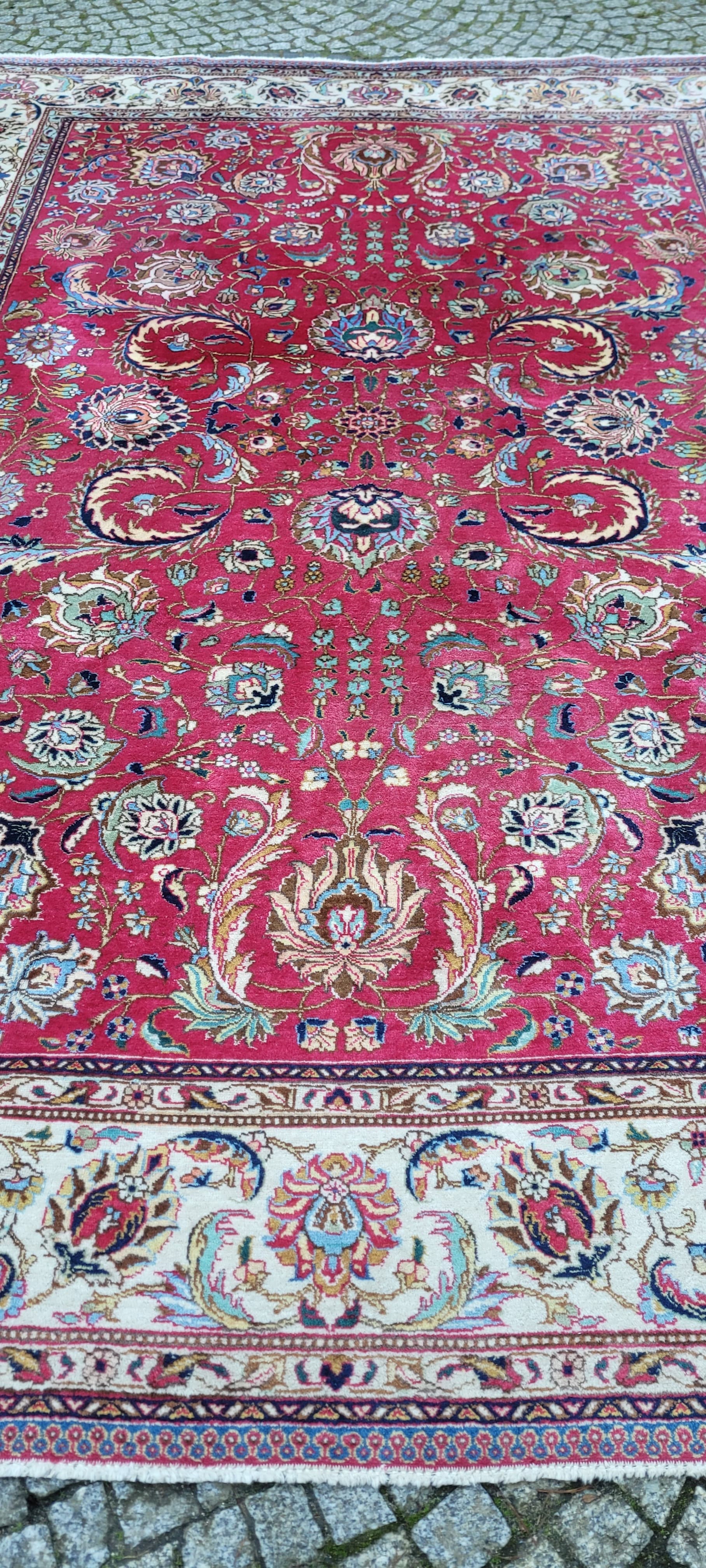 Dywan Tebriz, 240x345 cm, multikolor, wełna, Iran, początek XX w. - 180399