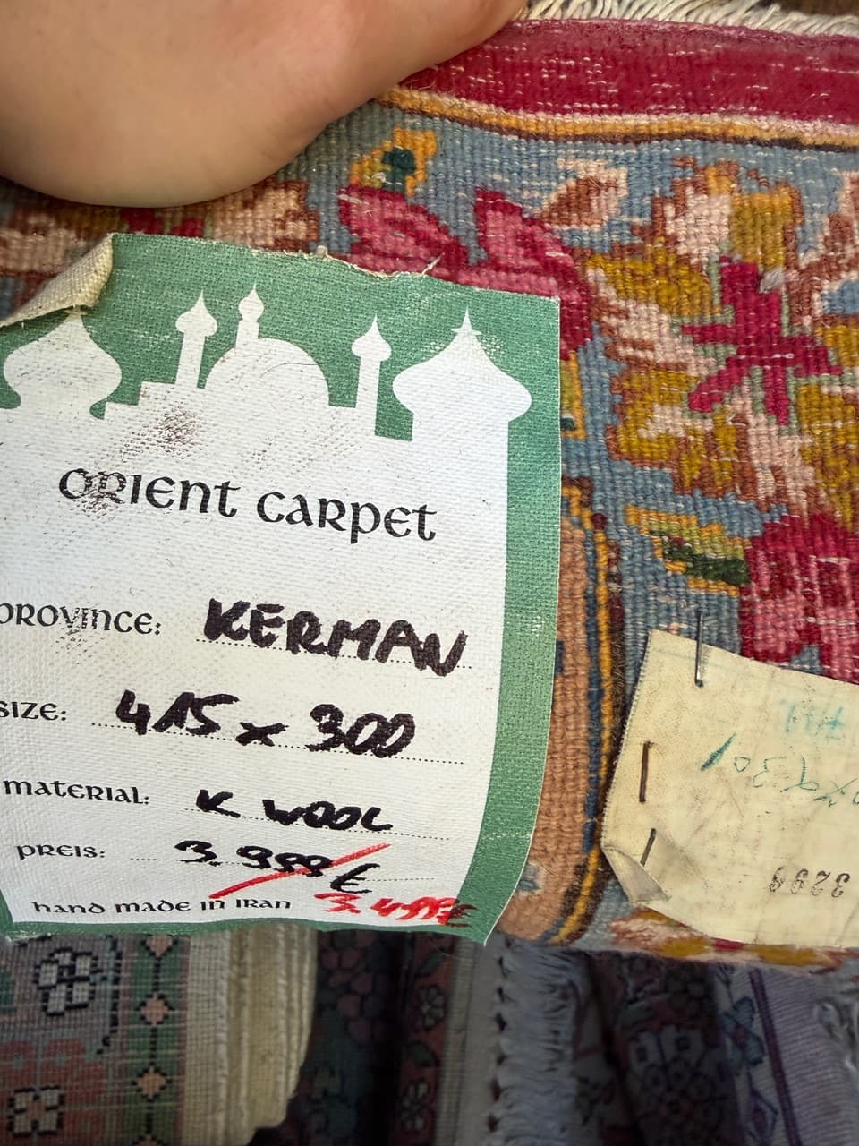 Rug Kerman, red, wool, Iran, 415x300 cm - 180417