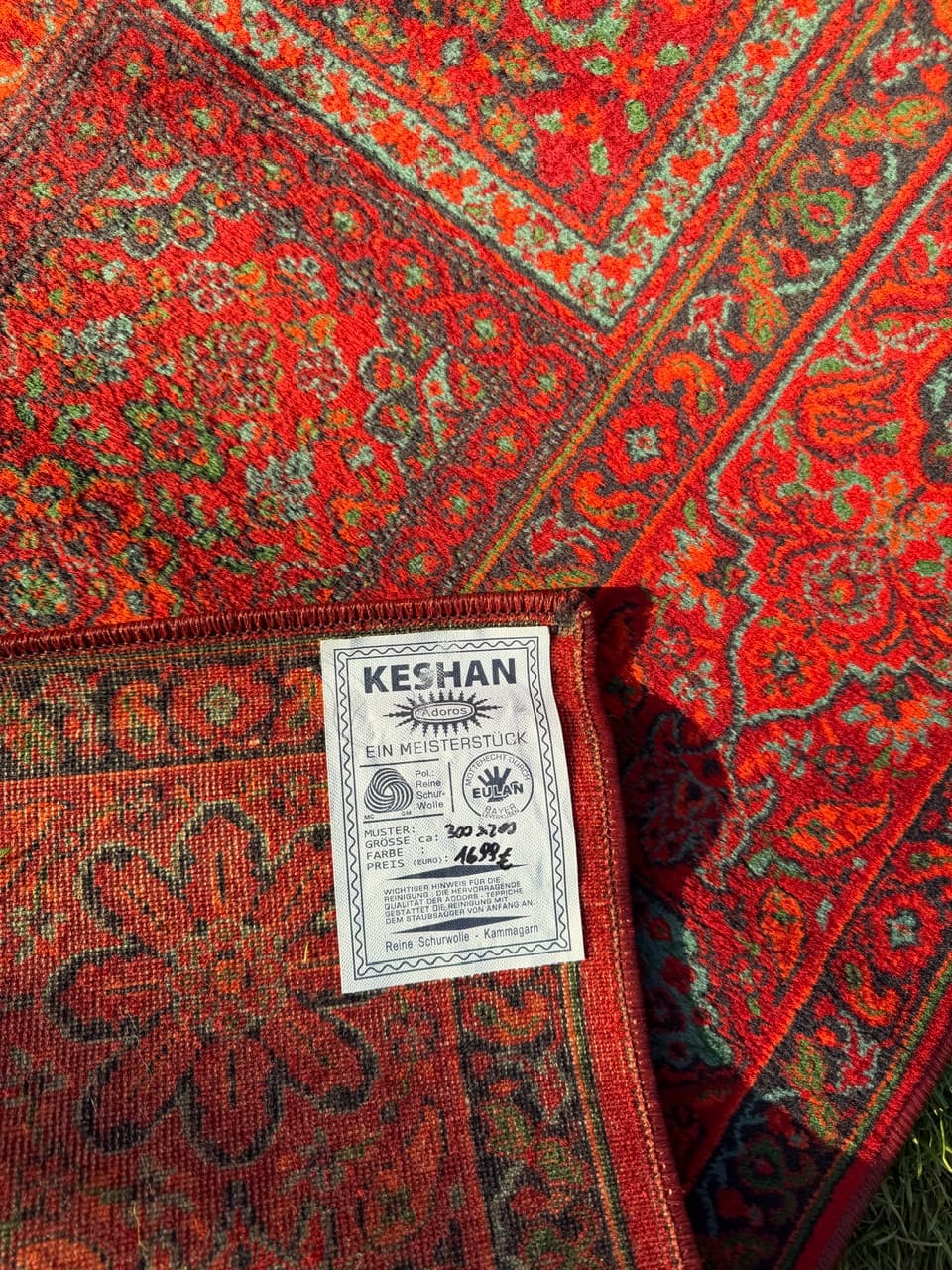 Dywan Afgan Keshan, czerwony, wełna, Niemcy - 180486