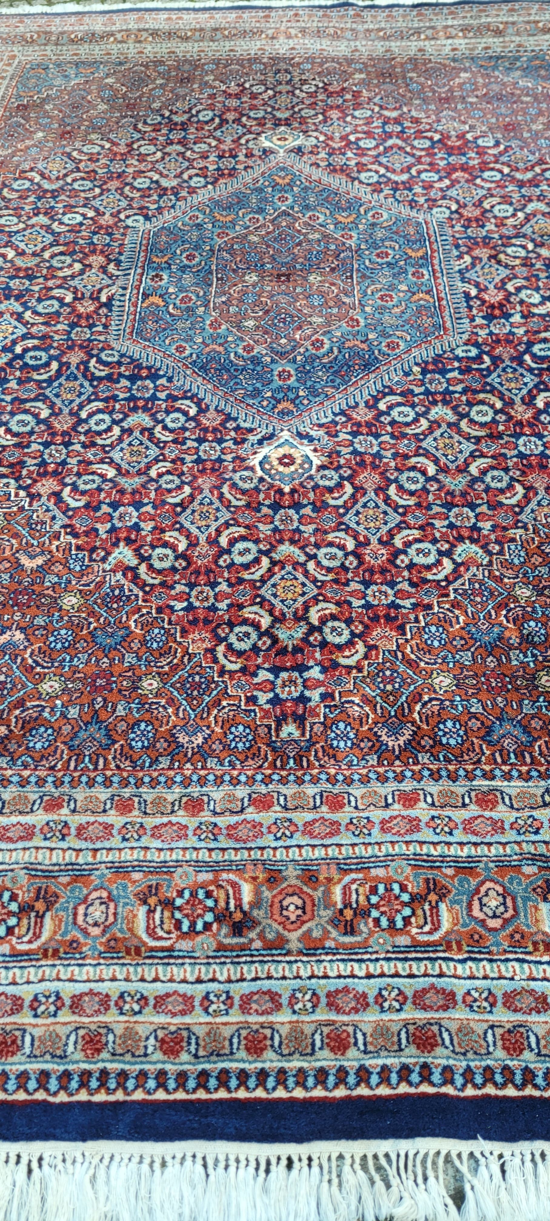 Rug Bidjar 220x330cm, red, wool, India, early 20th c. - 180519