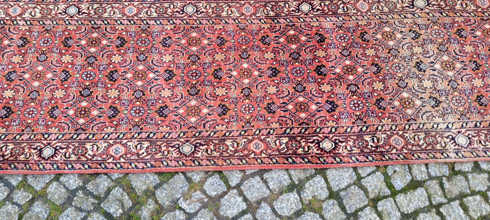 Runner Bidjar, 62x250 cm, red, wool, Iran, 1960s. - 180599
