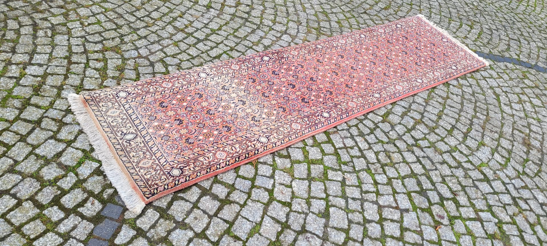 Runner Bidjar, 62x250 cm, red, wool, Iran, 1960s. - 180597