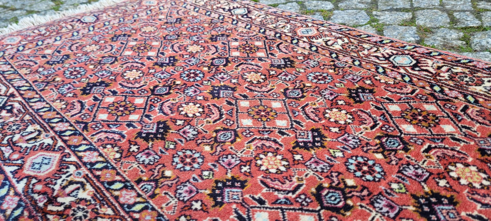 Runner Bidjar, 62x250 cm, red, wool, Iran, 1960s. - 180586