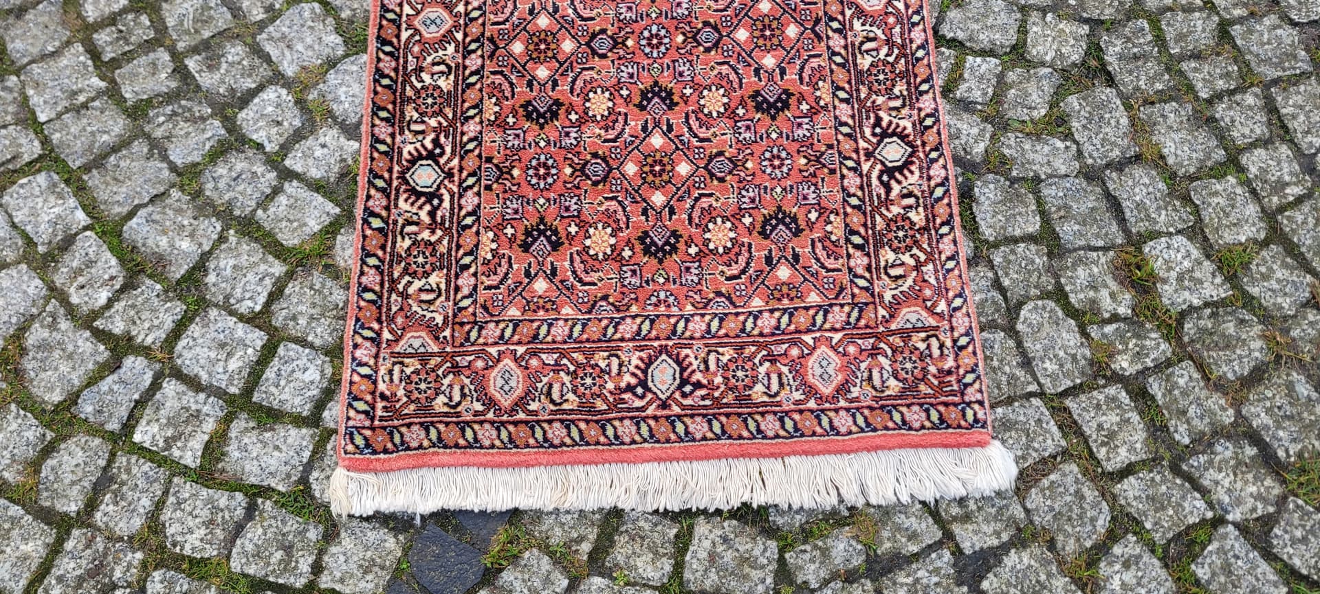 Runner Bidjar, 62x250 cm, red, wool, Iran, 1960s. - 180596
