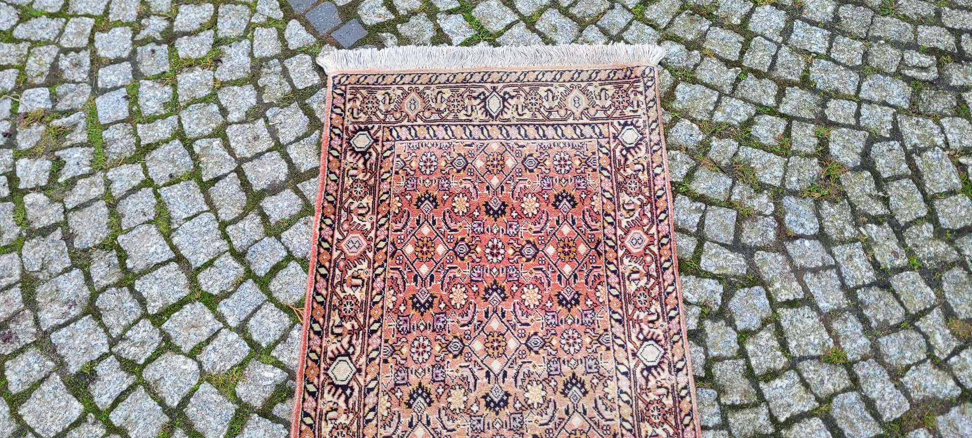 Runner Bidjar, 62x250 cm, red, wool, Iran, 1960s. - 180595