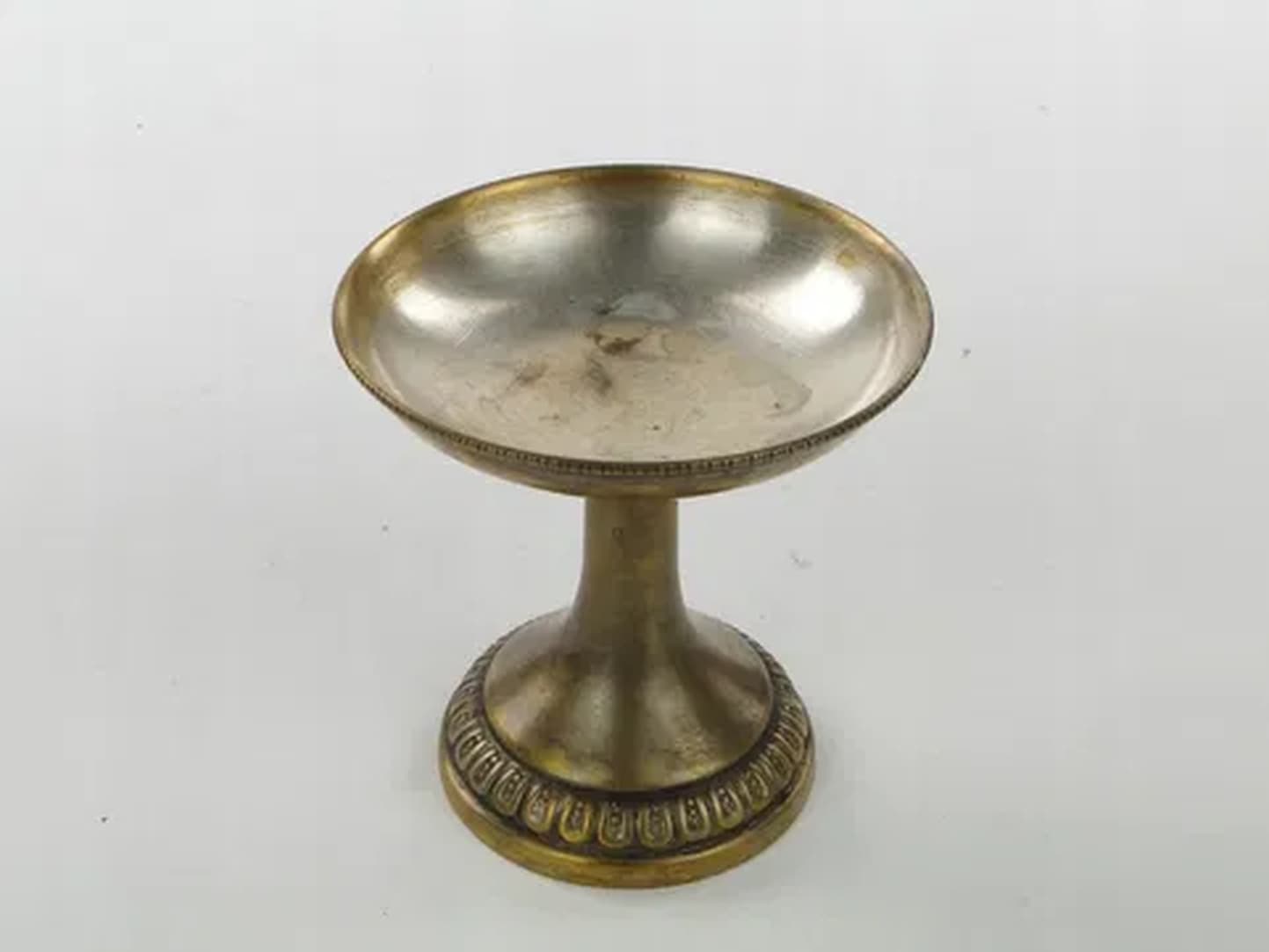 Stojak na cytrynkę, Art Deco, mosiądz srebrzony, Niemcy, lata 30. - 180605