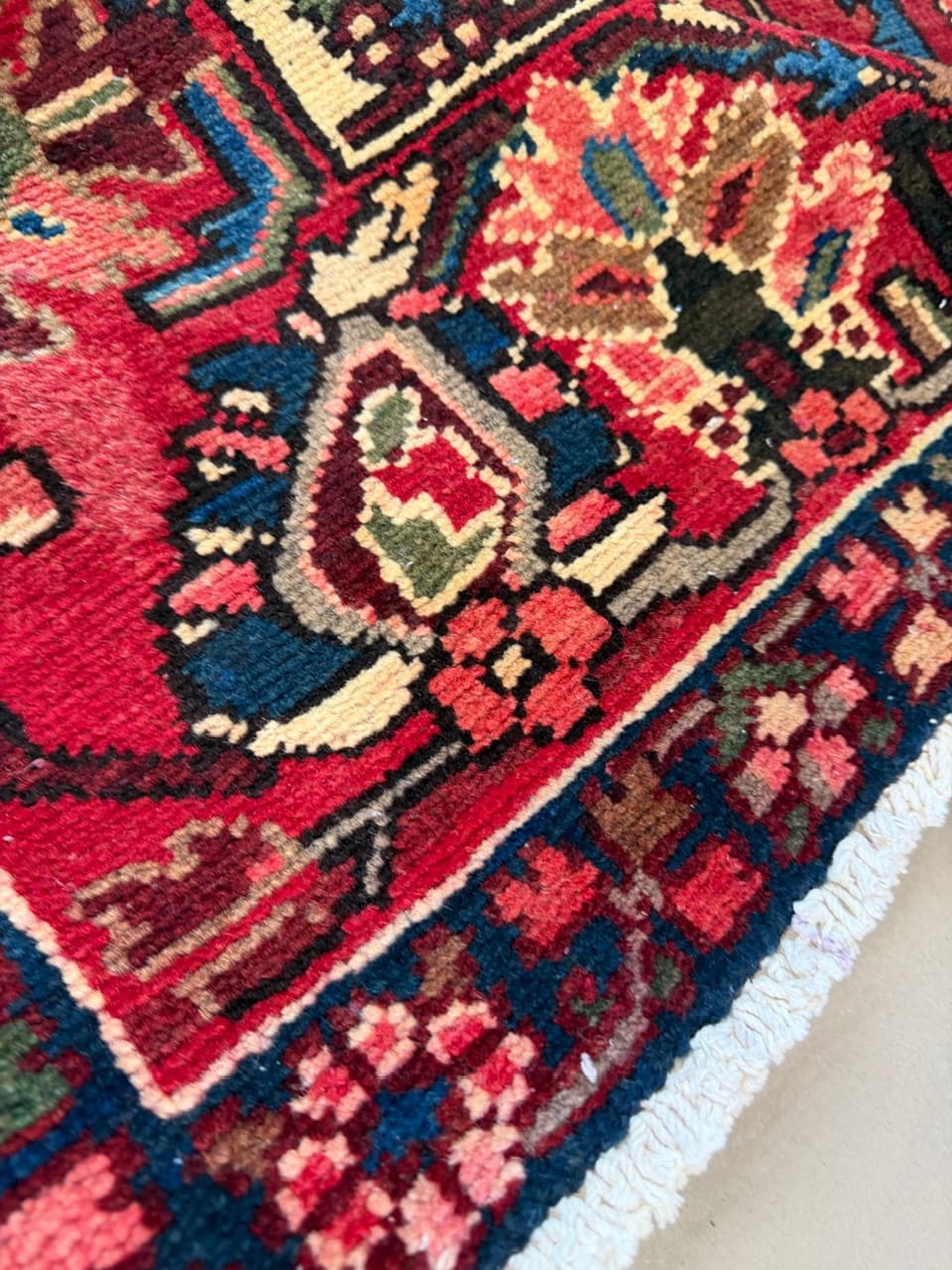 Dywan Heriz 380x290 cm, multikolor, wełna, Iran - 180676