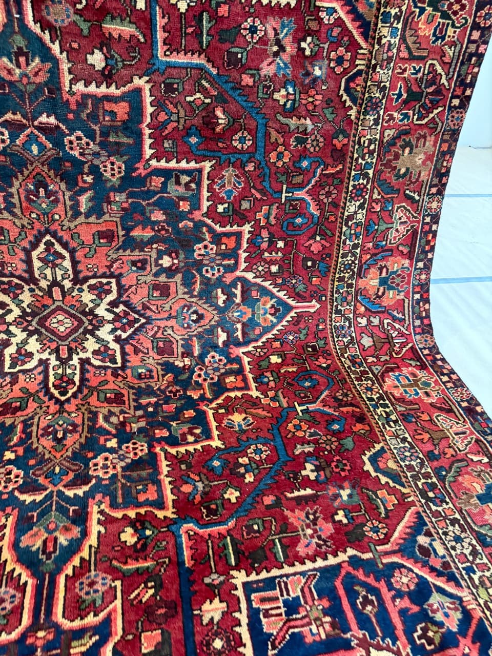 Dywan Heriz 380x290 cm, multikolor, wełna, Iran - 180682