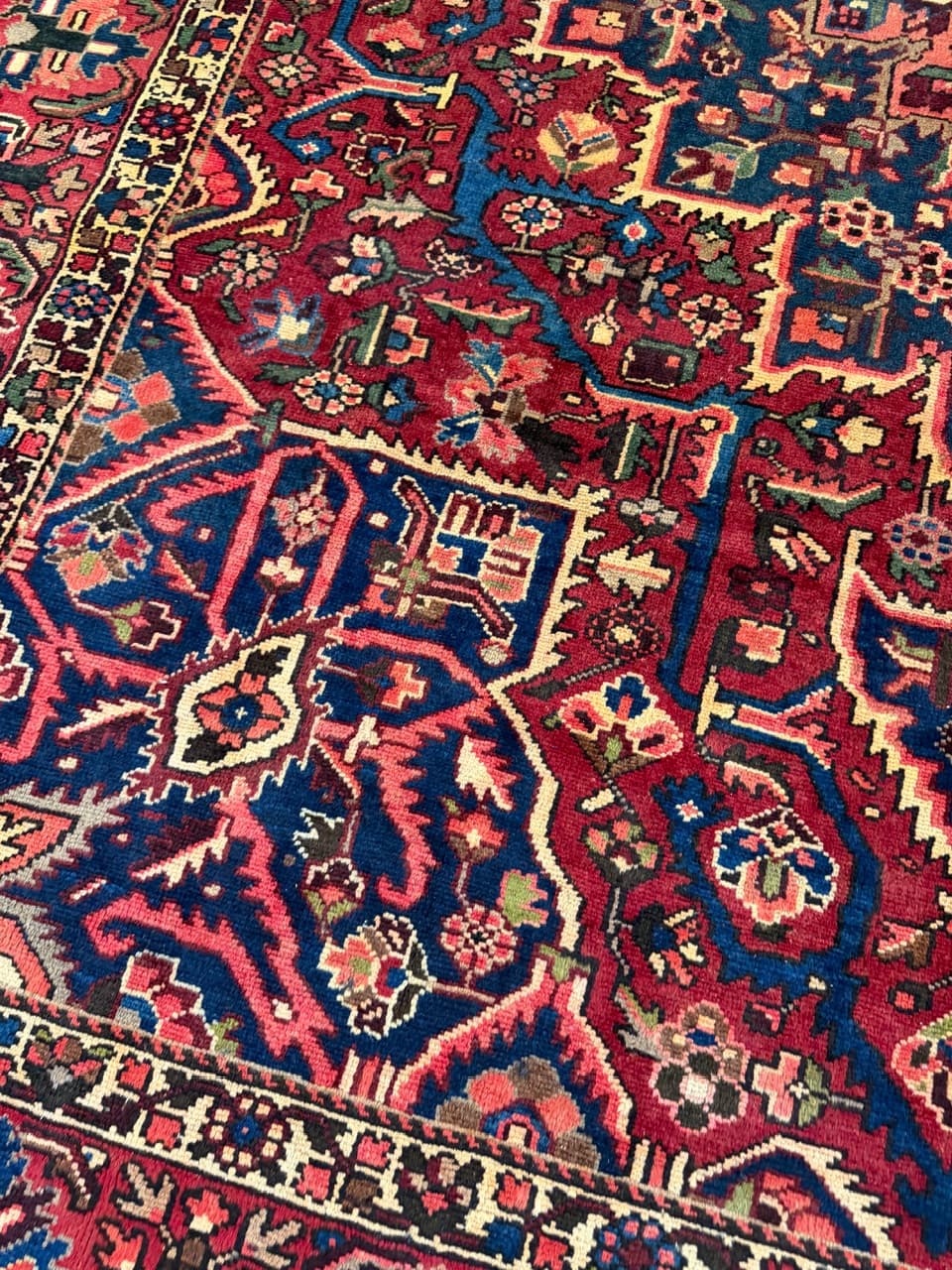 Dywan Heriz 380x290 cm, multikolor, wełna, Iran - 180678