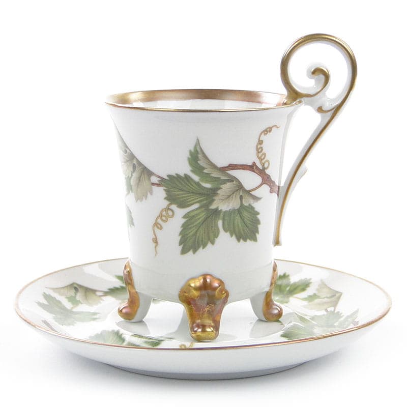 Chocolate cup, ivory white porcelain, Sweden, 1960s. - 180866