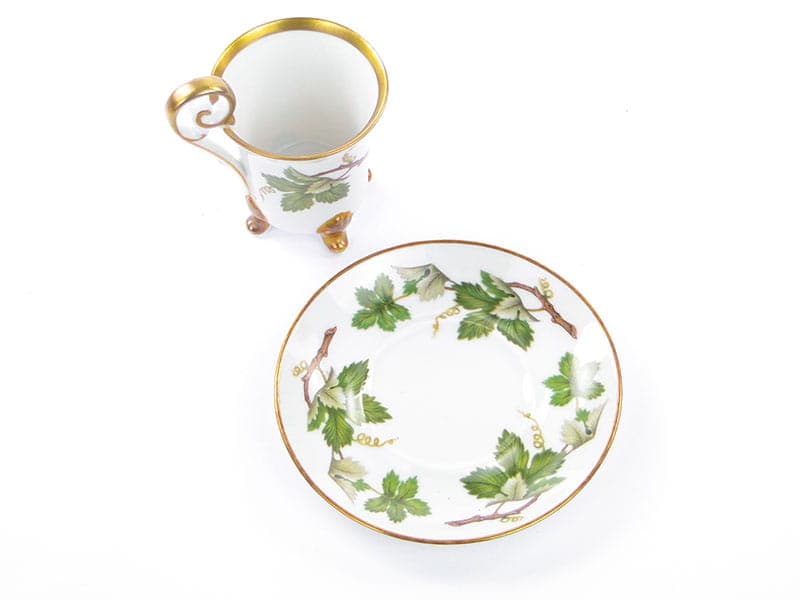 Chocolate cup, ivory white porcelain, Sweden, 1960s. - 180864