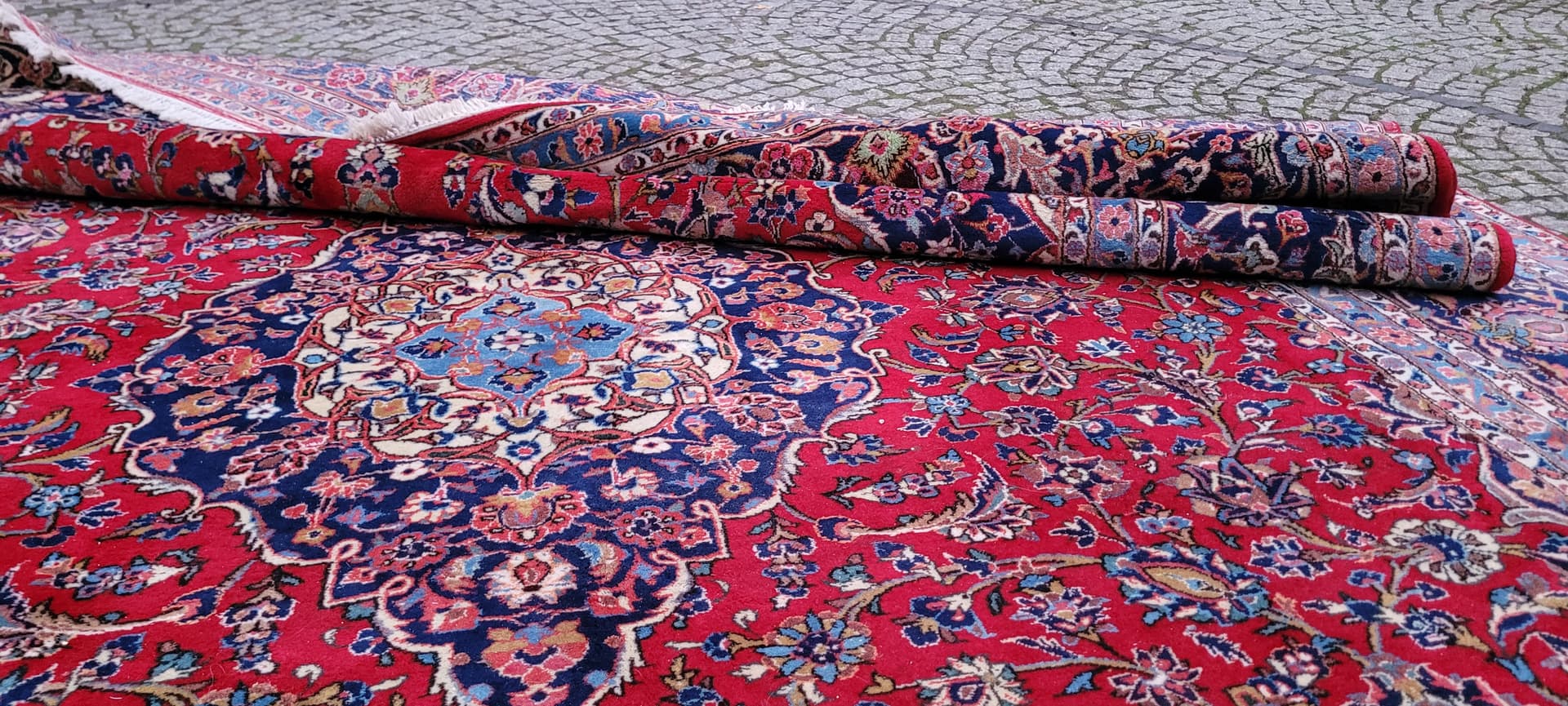 Dywan Keshan 300x425 cm, multikolor, wełna, Iran, lata 80. - 180943