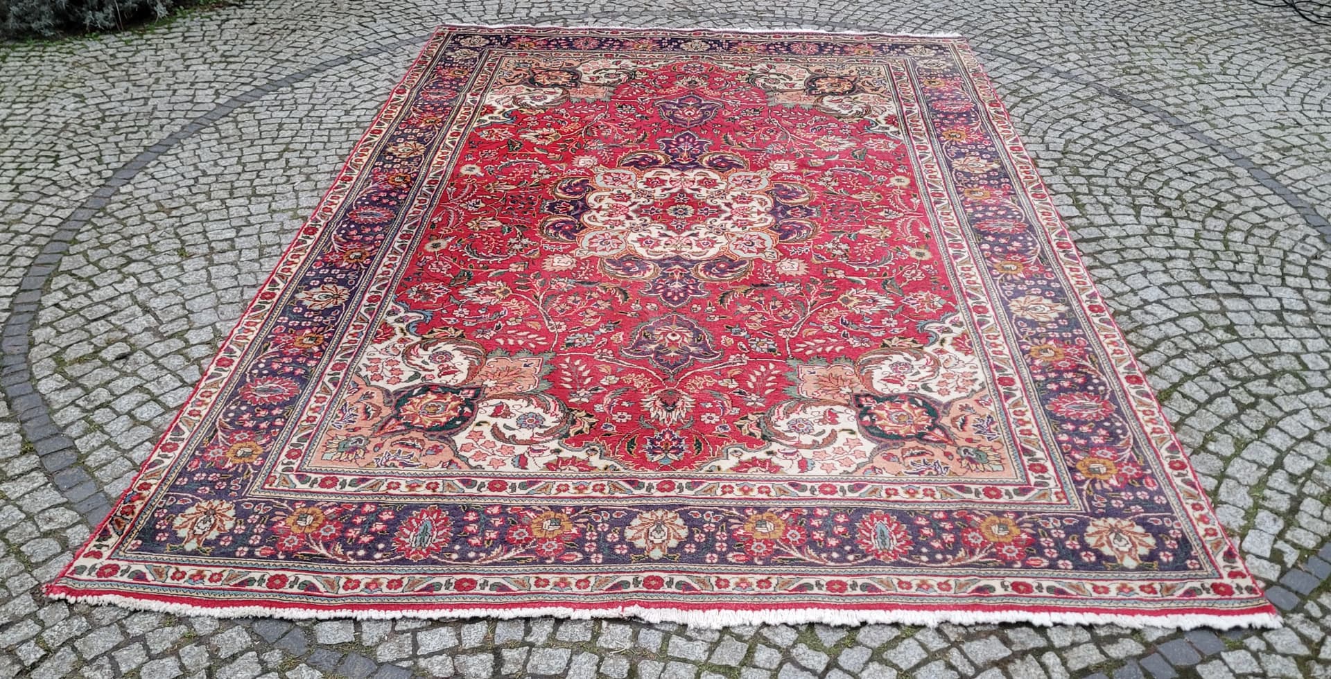 Rug Tabriz, 245x345 cm, multicolor wool, Iran, early 20th c. - 180974