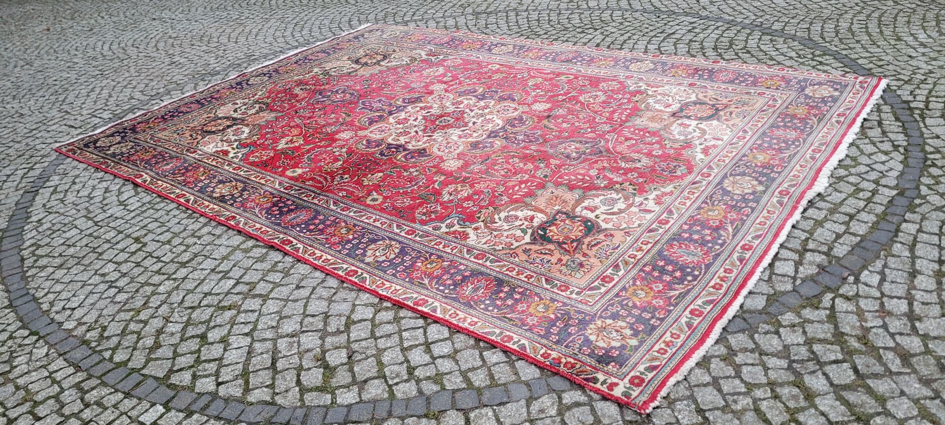 Rug Tabriz, 245x345 cm, multicolor wool, Iran, early 20th c. - 180976