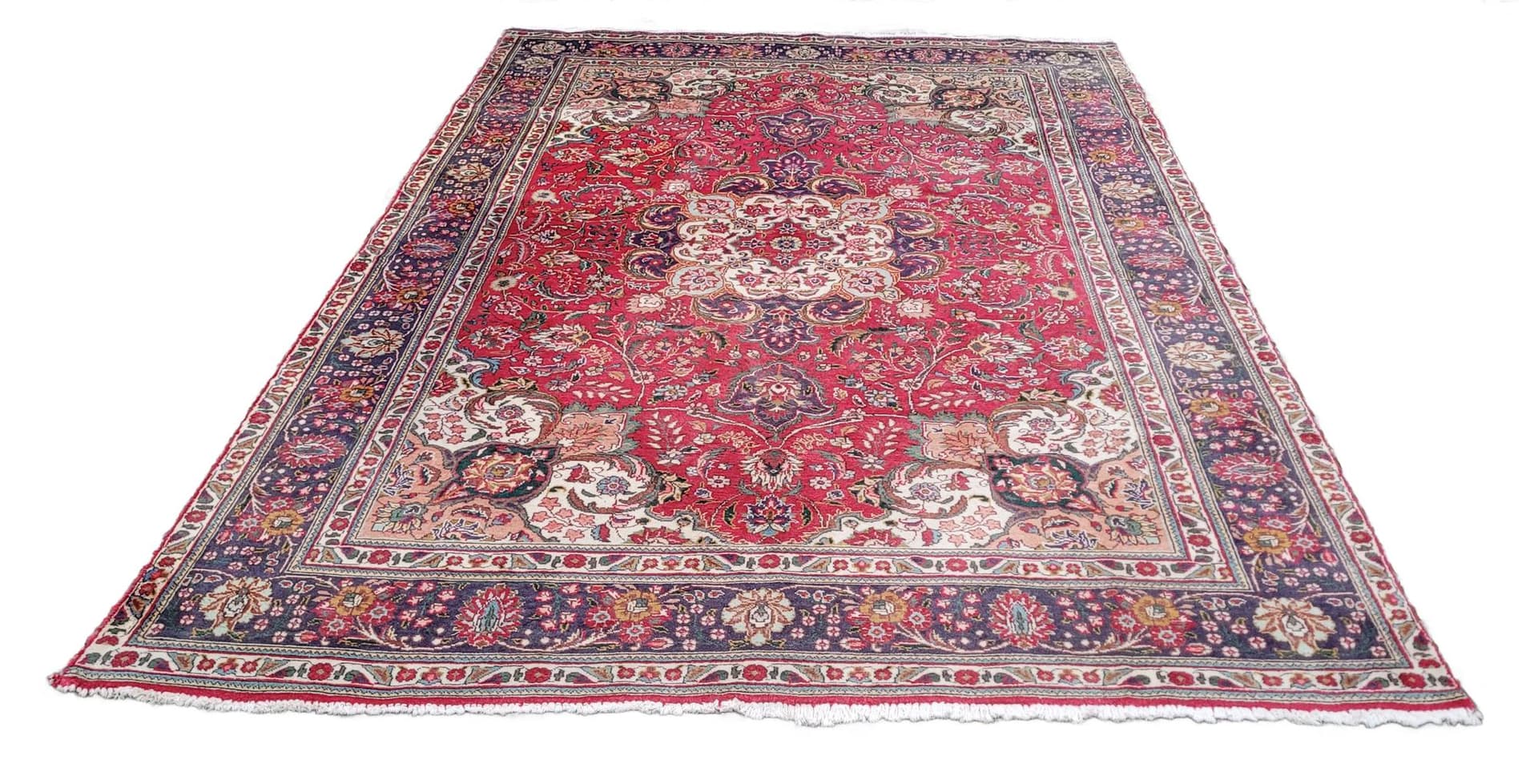 Rug Tabriz, 245x345 cm, multicolor wool, Iran, early 20th c.