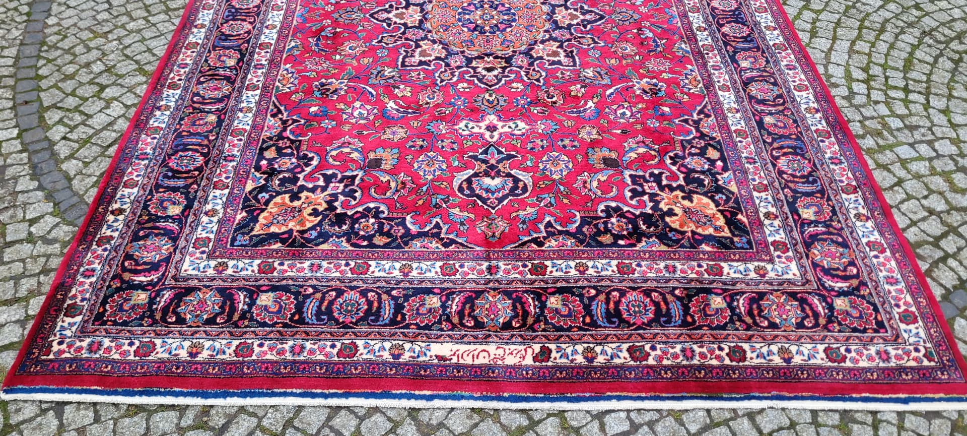 Dywan Meshed 245x345cm, multikolor, wełna, Iran, lata 60. - 181002