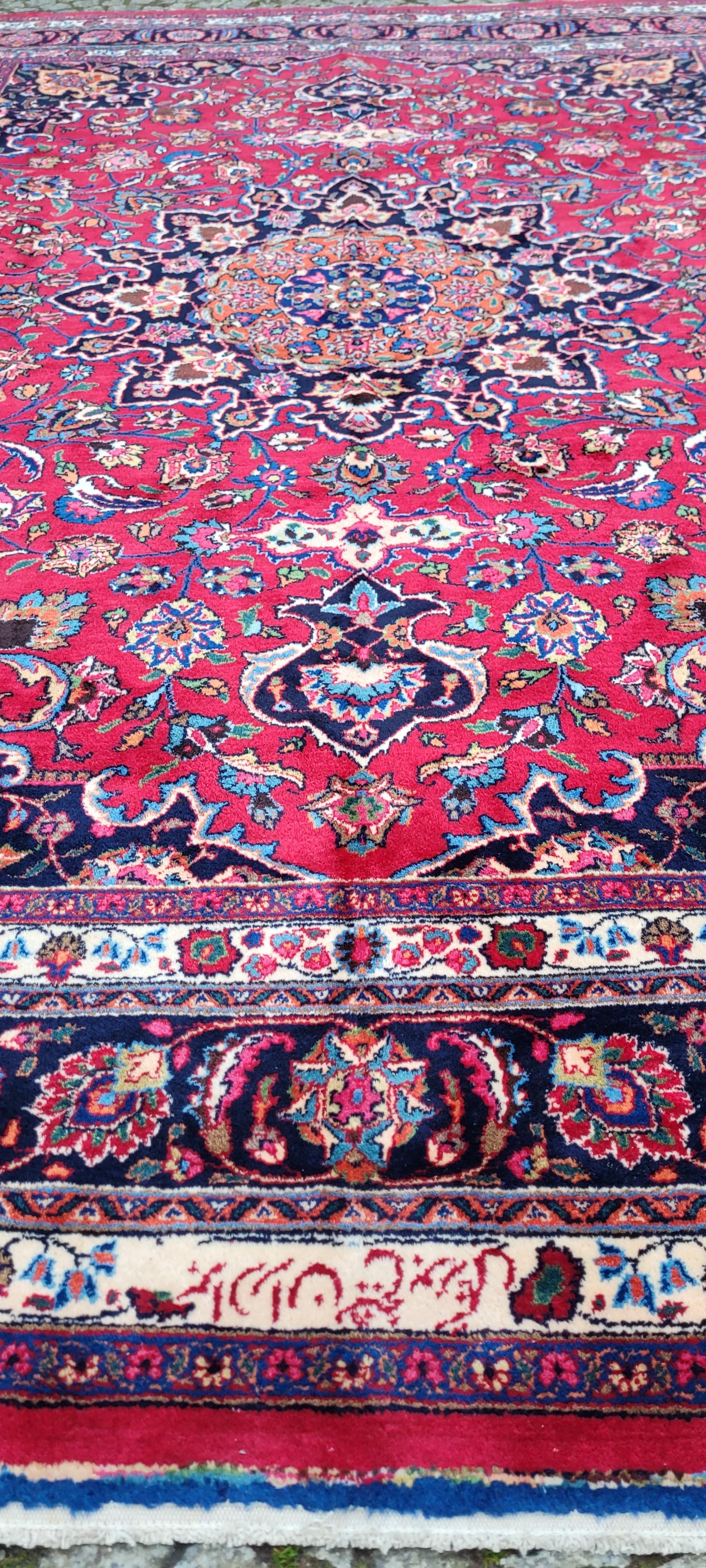 Dywan Meshed 245x345cm, multikolor, wełna, Iran, lata 60. - 180990