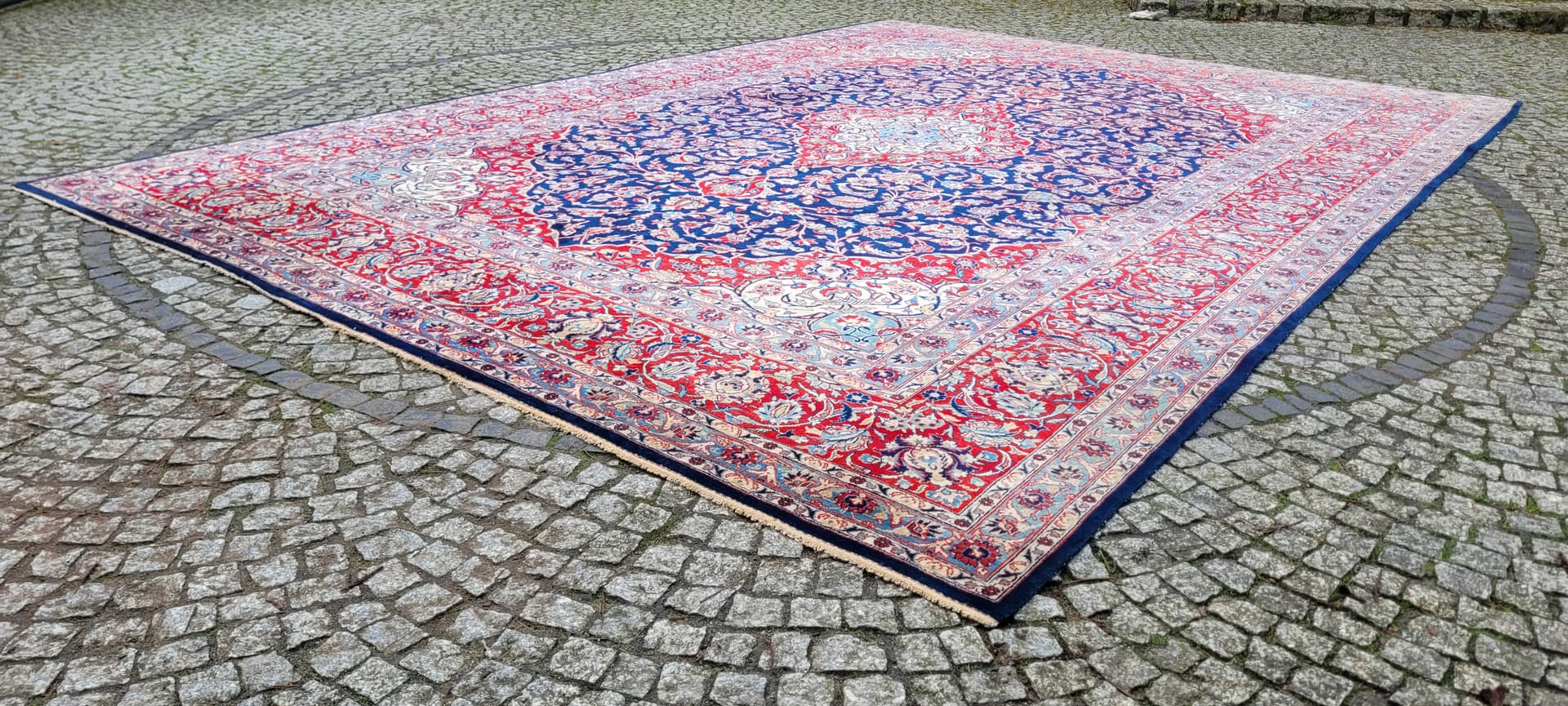 Rug Kashan, multicolor wool, Iran, 1930s. - 181021