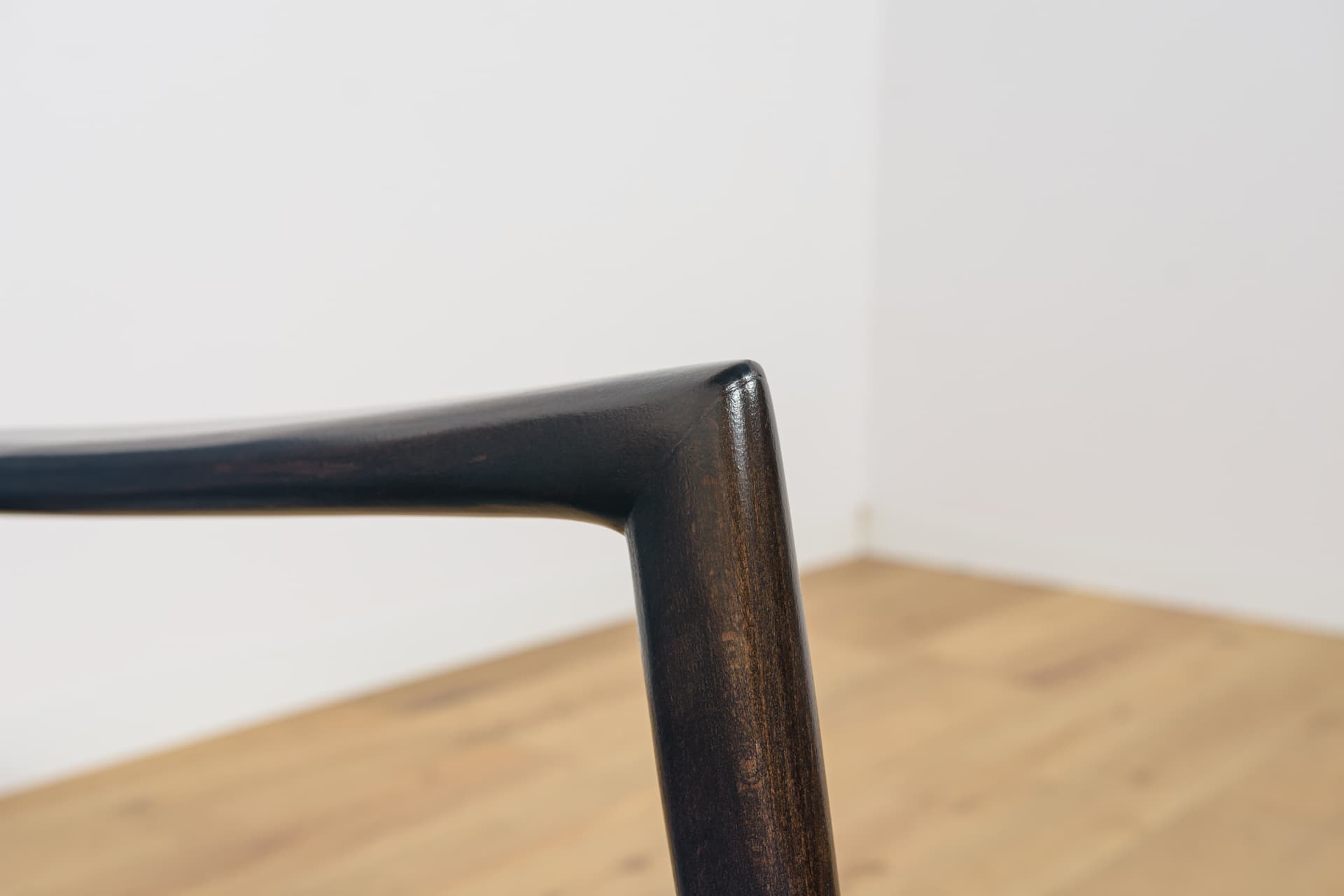 Fotel 300-139, niebieski, buk, Swarzędzka Fabryka Mebli, Polska, lata 60. - 181093