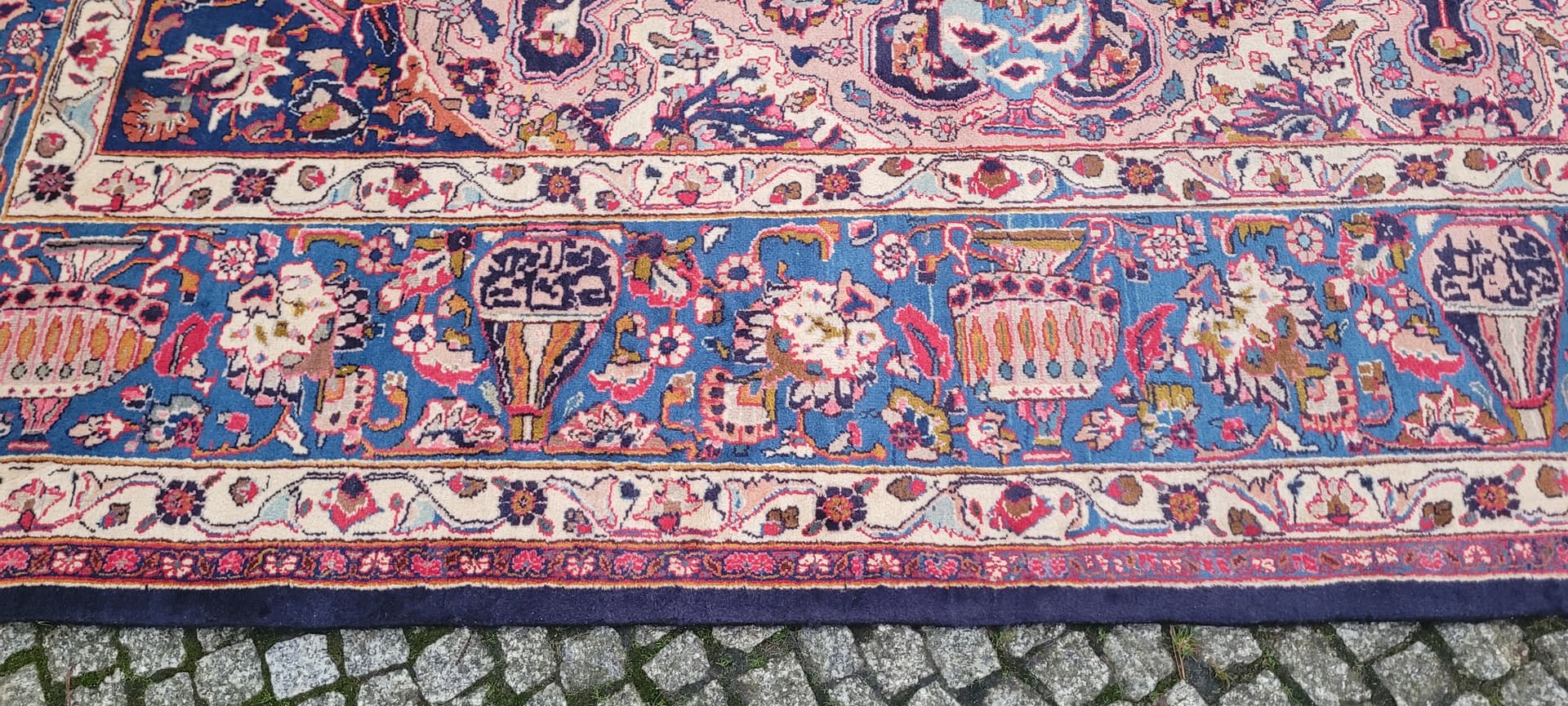 Rug Kashmar 300x395 cm, navy blue, wool, Iran, 1990s. - 181108