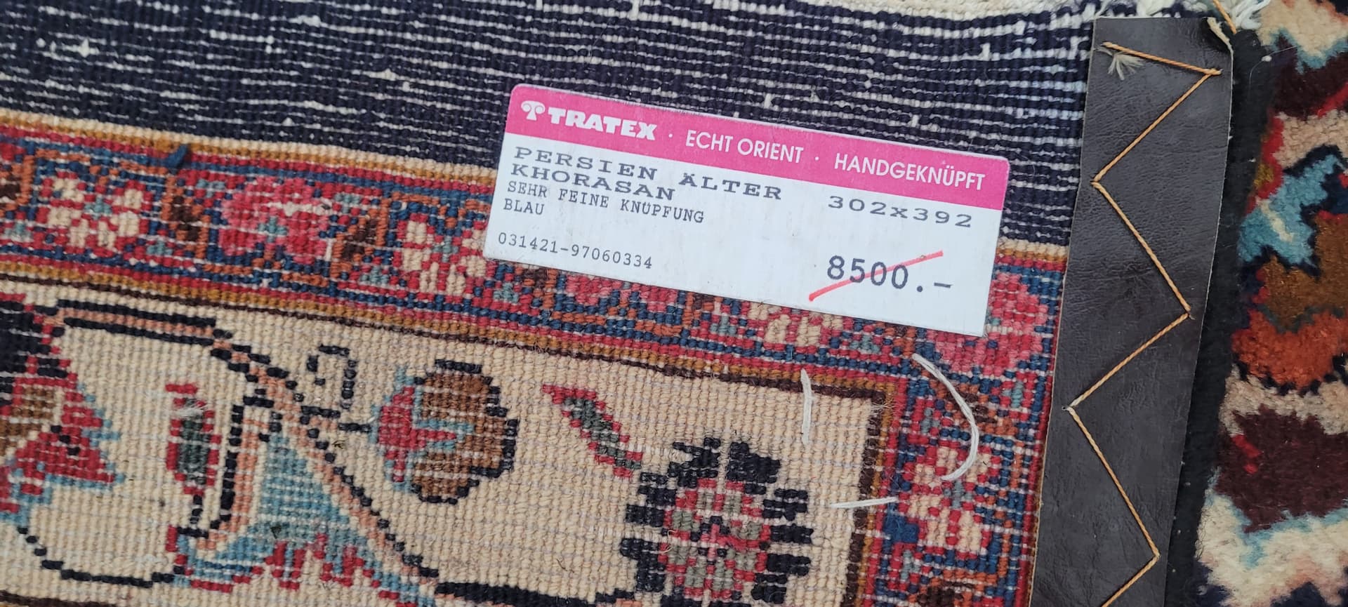 Rug Kashmar 300x395 cm, navy blue, wool, Iran, 1990s. - 181099