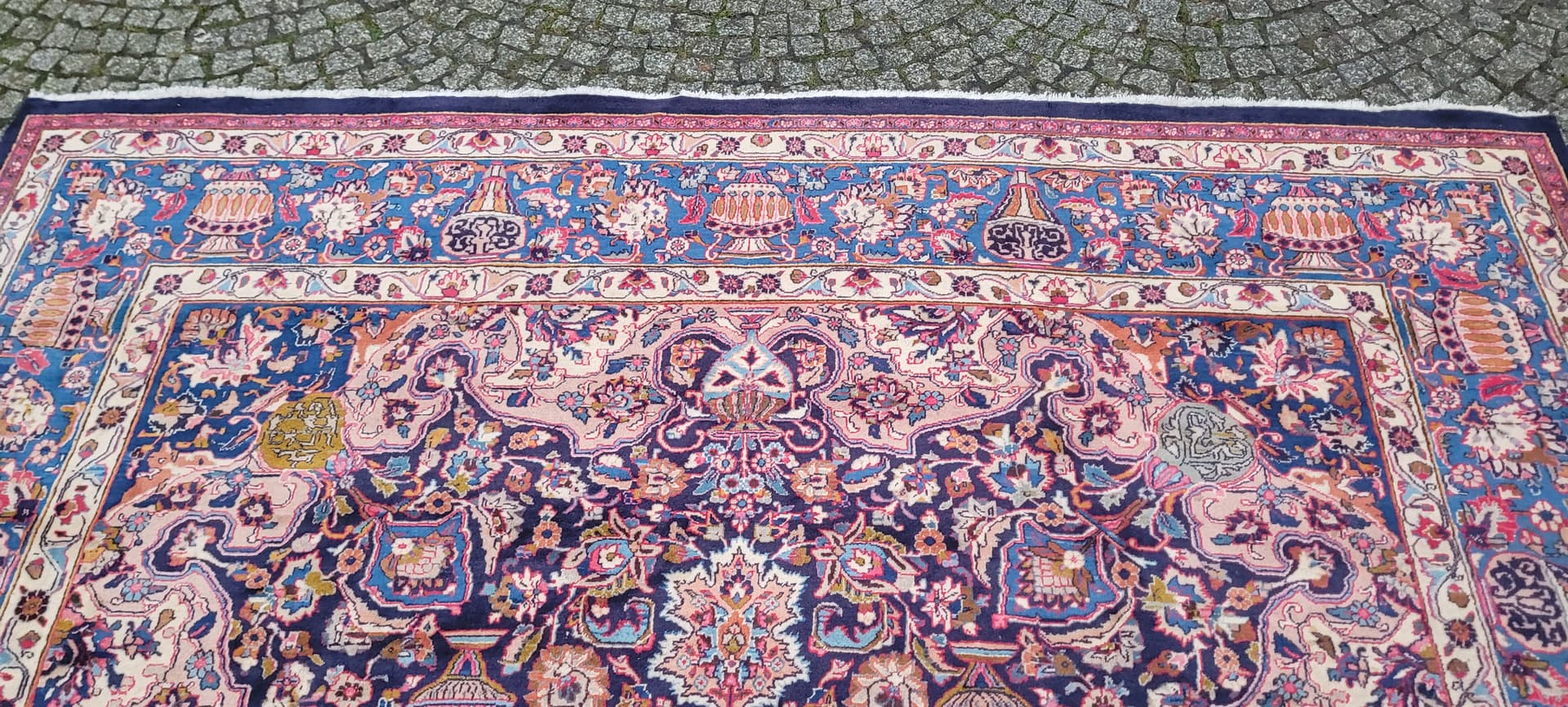 Rug Kashmar 300x395 cm, navy blue, wool, Iran, 1990s. - 181109