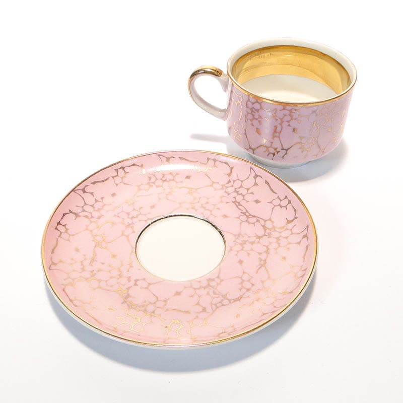 Filiżanka Ada, różowa porcelana, proj. W. Potacki, Ćmielów, Polska, lata 70. - 181130