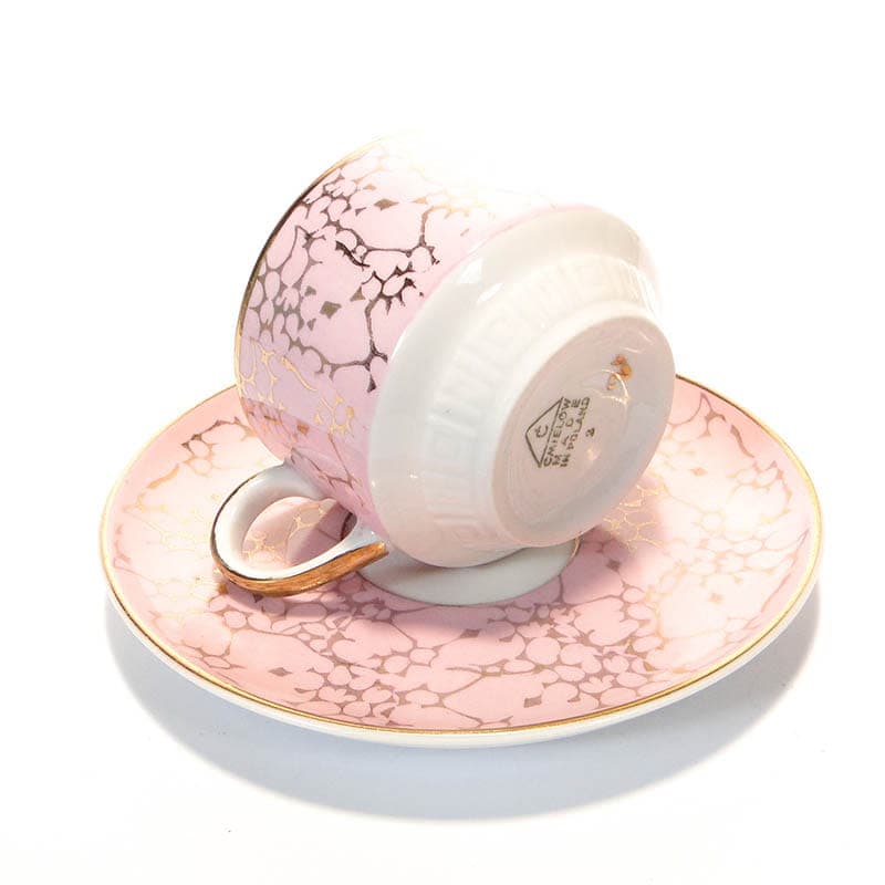 Filiżanka Ada, różowa porcelana, proj. W. Potacki, Ćmielów, Polska, lata 70. - 181128