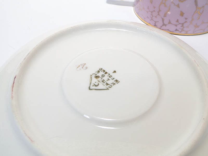 Filiżanka Ada, różowa porcelana, proj. W. Potacki, Ćmielów, Polska, lata 70. - 181124