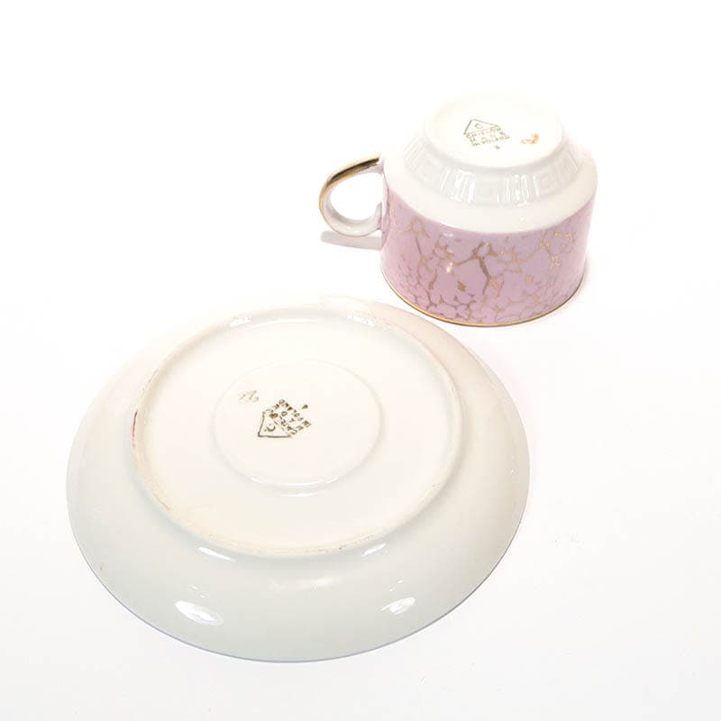 Filiżanka Ada, różowa porcelana, proj. W. Potacki, Ćmielów, Polska, lata 70. - 181131