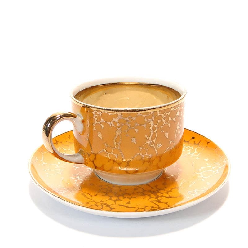 Filiżanka Ada, pomarańczowa, porcelana, proj. W. Potacki, Ćmielów, Polska, lata 70. - 181200