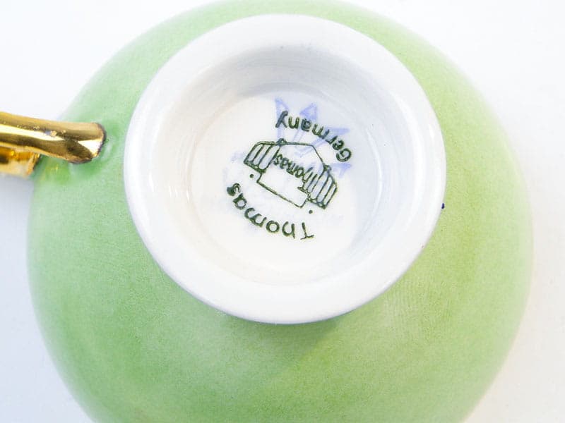 Filiżanka do mokki, zielona porcelana, Thomas Rosenthal, Niemcy, lata 20. - 181266