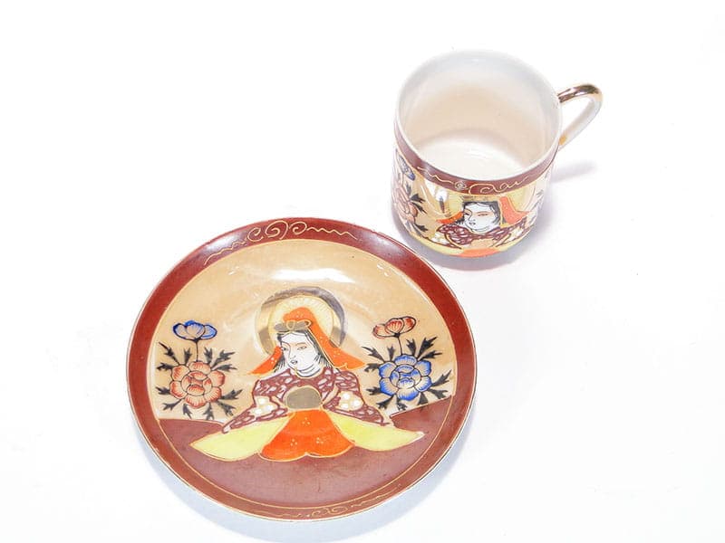 Mocha Cup Satsuma, multicolor, porcelain, Japan, 1920s. - 181284