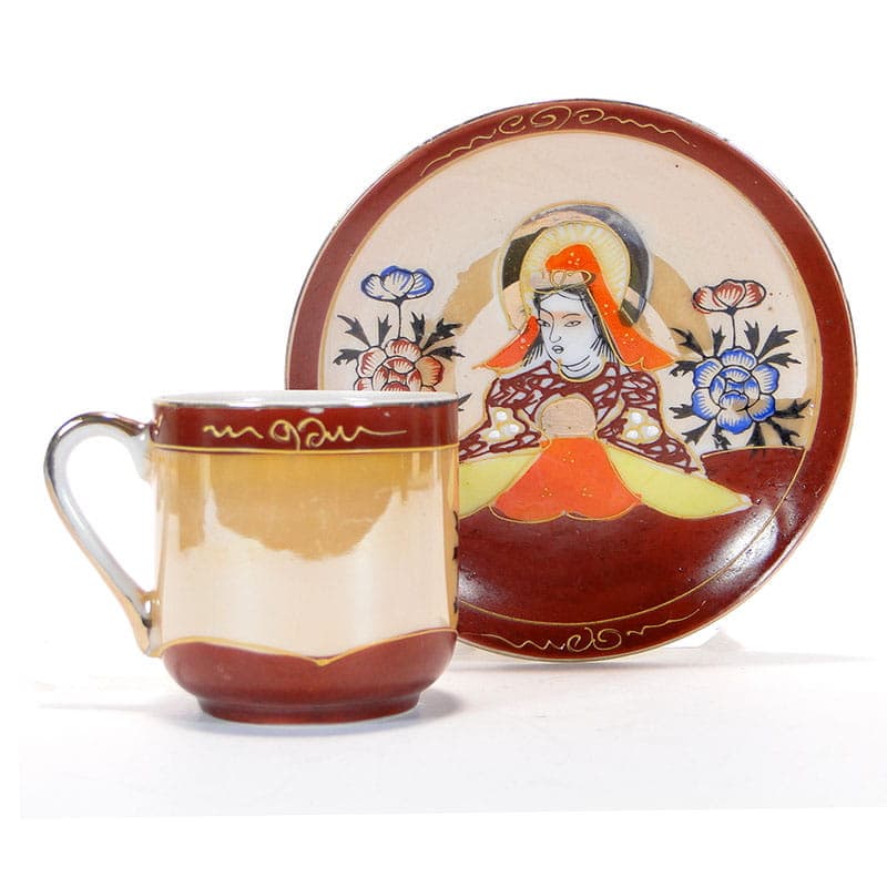 Mocha Cup Satsuma, multicolor, porcelain, Japan, 1920s. - 181282