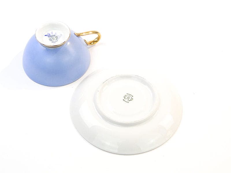 Filiżanka do mokki, Art déco, niebieska, porcelana, Niemcy, lata 20. - 181312