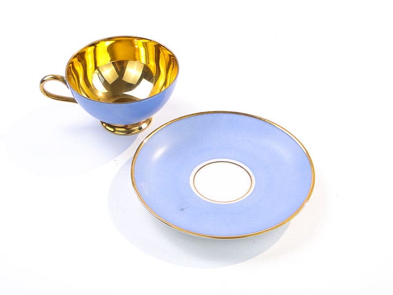 Filiżanka do mokki, Art déco, niebieska, porcelana, Niemcy, lata 20. - 181311