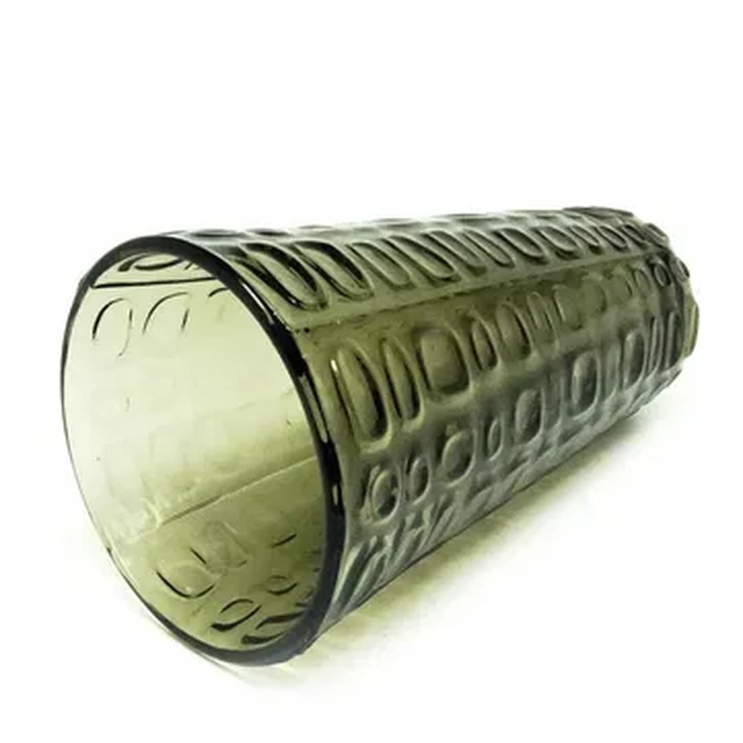 Wazon Wulkany, brutalizm, szkło zielone, Ząbkowice, Polska, lata 70. - 181429