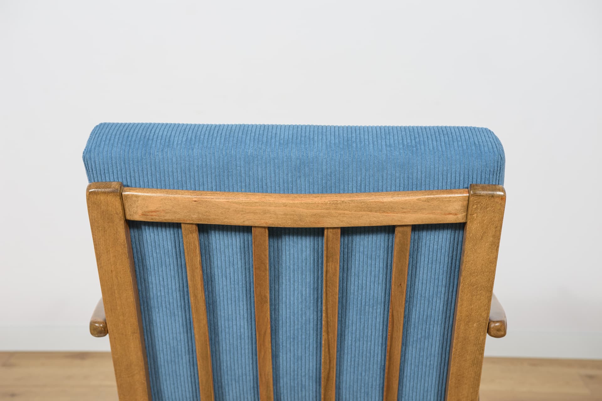 Fotel, buk niebieski, TON, Czechosłowacja, lata 60. - 181450